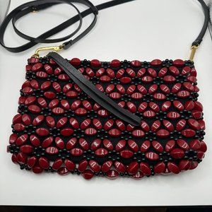Marni Beaded Red Clutch bag